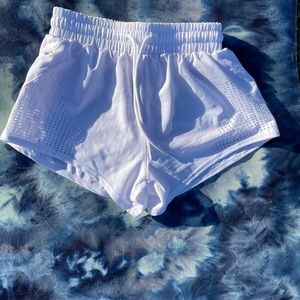 Workout running shorts.